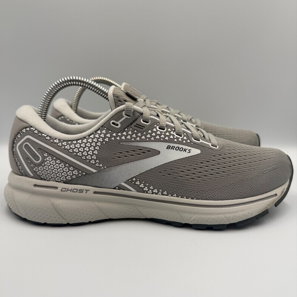 Brooks Ghost 14 Running Shoes Gray Women's Size 9 Athletic Sneakers 1203561B089